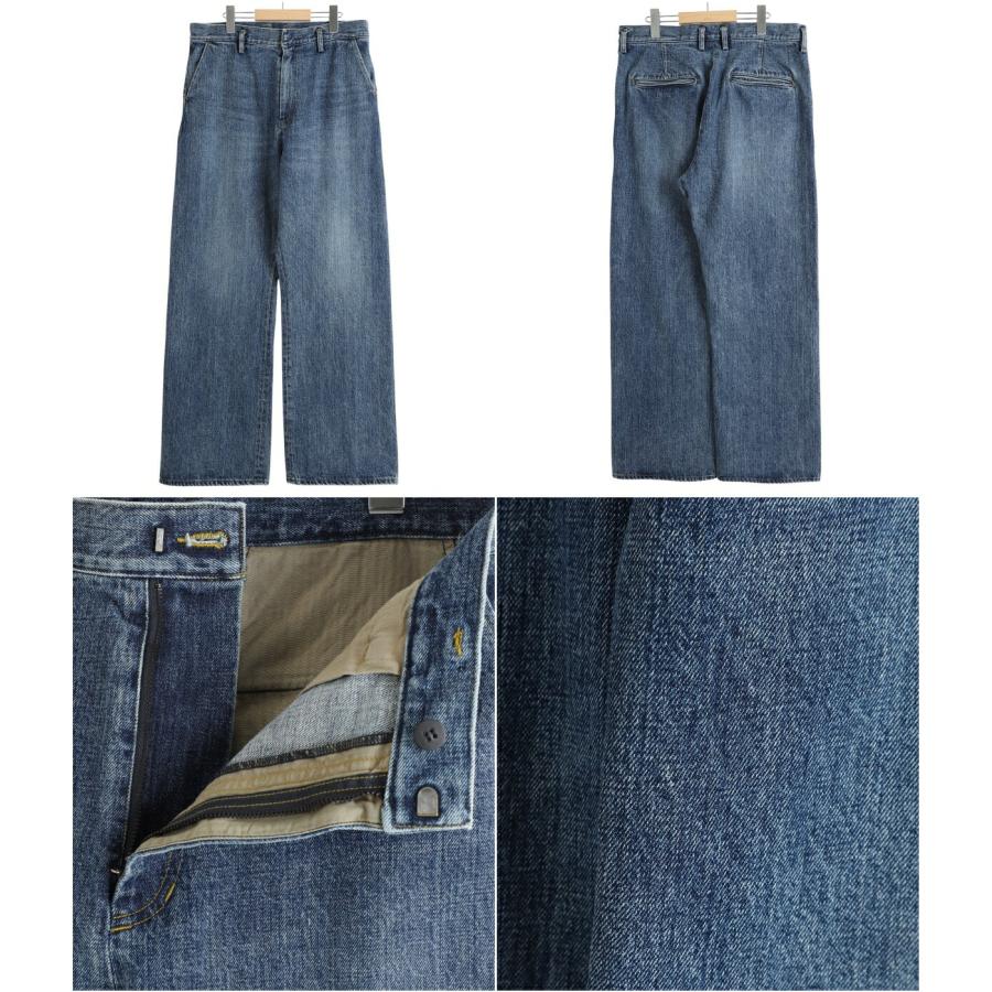 PORT BY ARK / ポートバイアーク ： Seamless Denim Pants - Vintage wash ： PO18-PT01