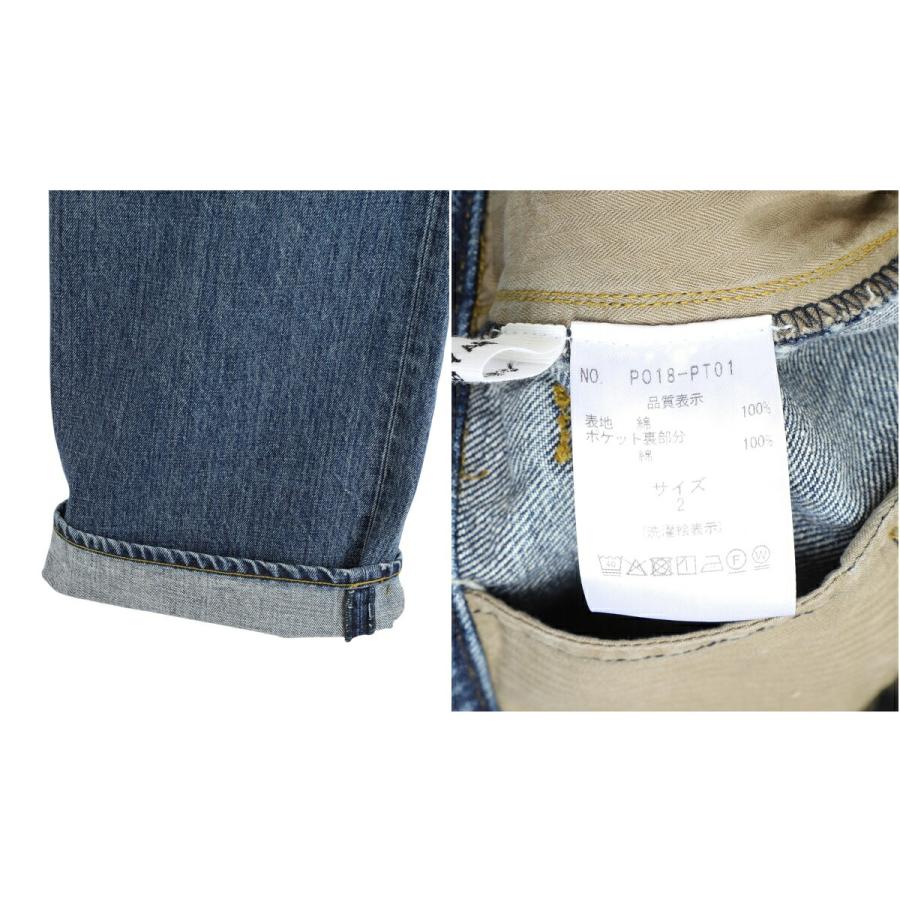 PORT BY ARK / ポートバイアーク ： Seamless Denim Pants - Vintage wash ： PO18-PT01