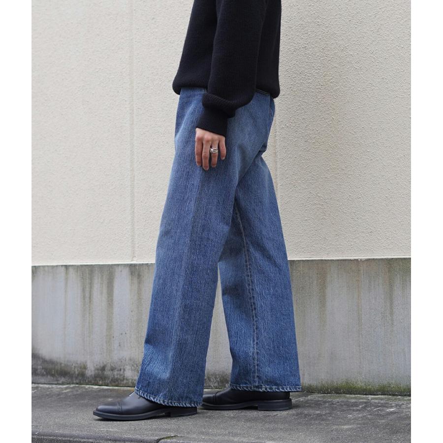 PORT BY ARK / ポートバイアーク ： Seamless Denim Pants - Vintage wash ： PO18-PT01