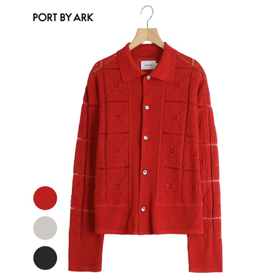 PORT BY ARK PORT BY ARK / ポートバイアーク ： Crochet Knit Shirt