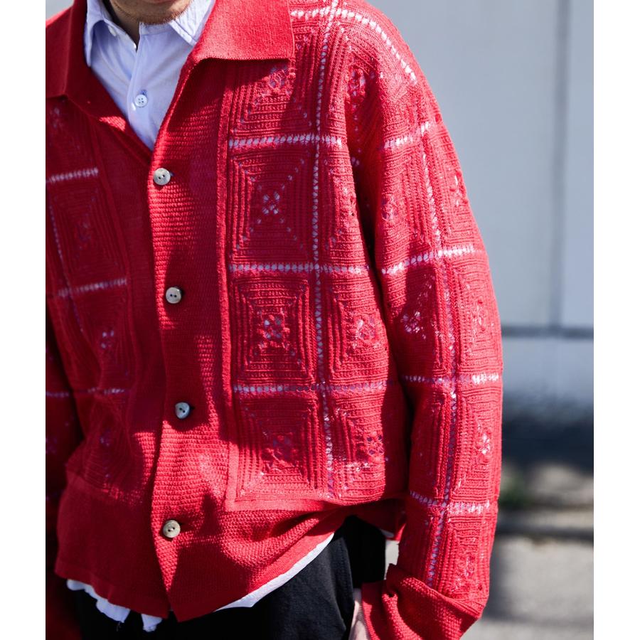 PORT BY ARK PORT BY ARK / ポートバイアーク ： Crochet Knit Shirt