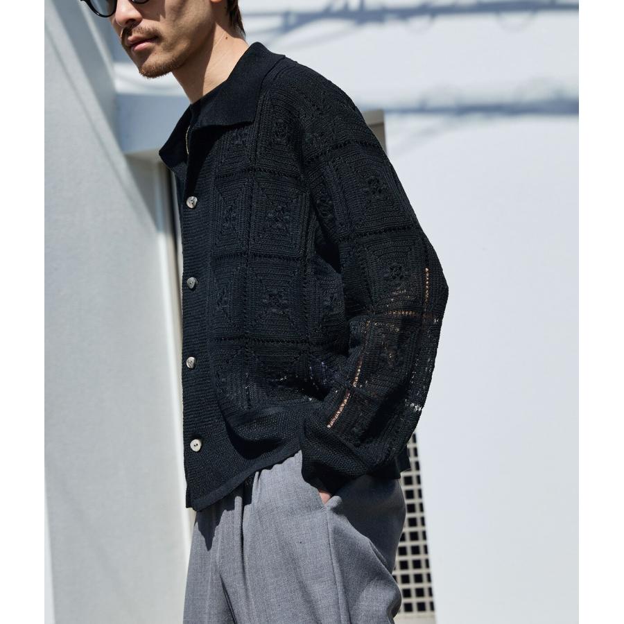 PORT BY ARK PORT BY ARK / ポートバイアーク ： Crochet Knit Shirt