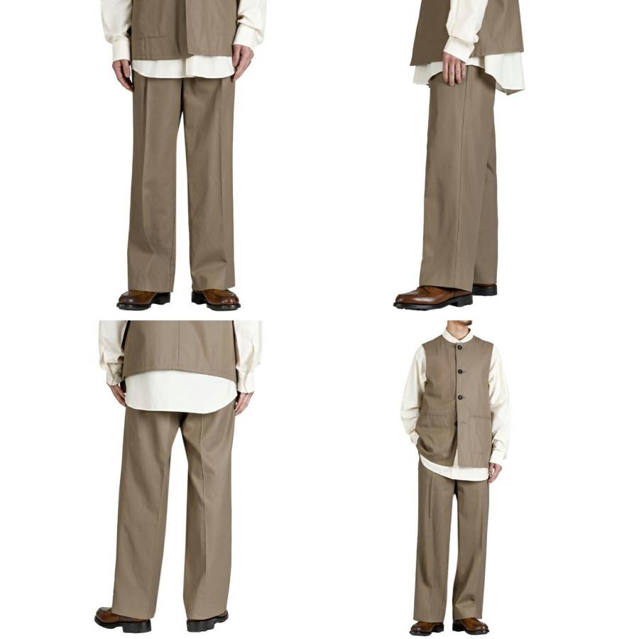 PORT BY ARK ポートバイアーク ： Twill Trousers / 全3色 ： PO19