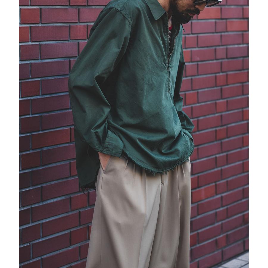 PORT BY ARK PORT BY ARK / ポートバイアーク ： Pullover Zip Shirt