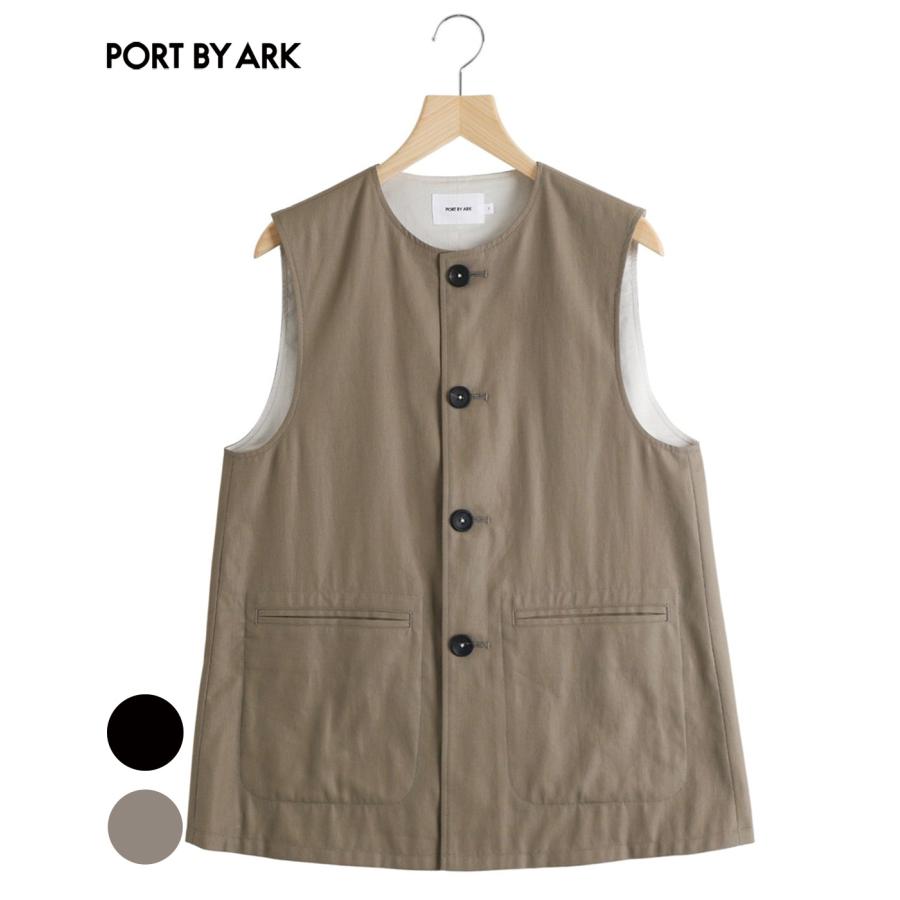 PORT BY ARK ポートバイアーク ： Jerkin Vest / 全2色 ： PO19-VE01
