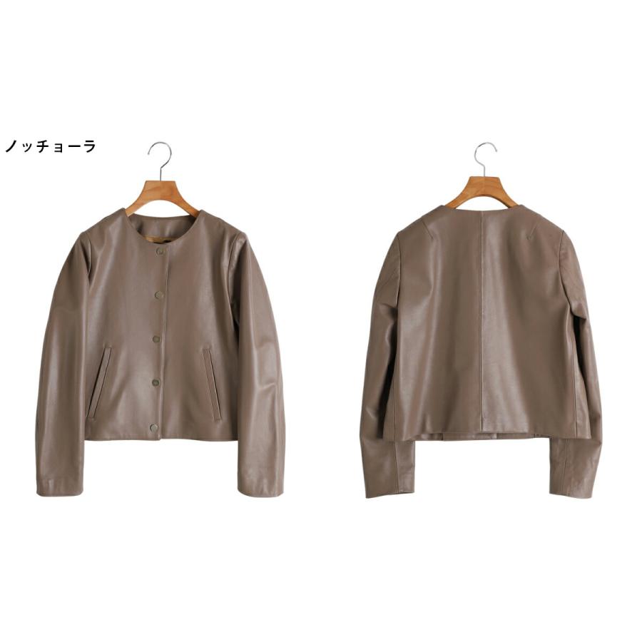CINQUANTA（チンクワンタ） ： 【レディース】NO COLAR 5 METAL BUTTON