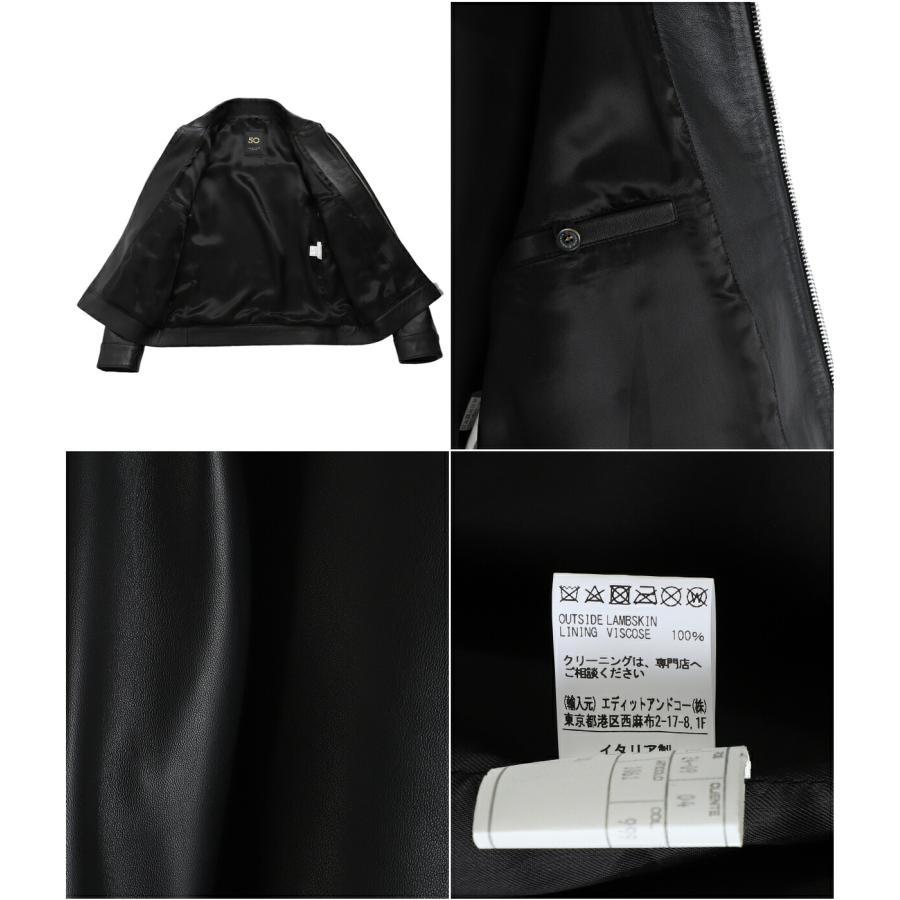 CINQUANTA（チンクワンタ） ： REGULAR COLLAR ZIP BLOUSON NAPPA