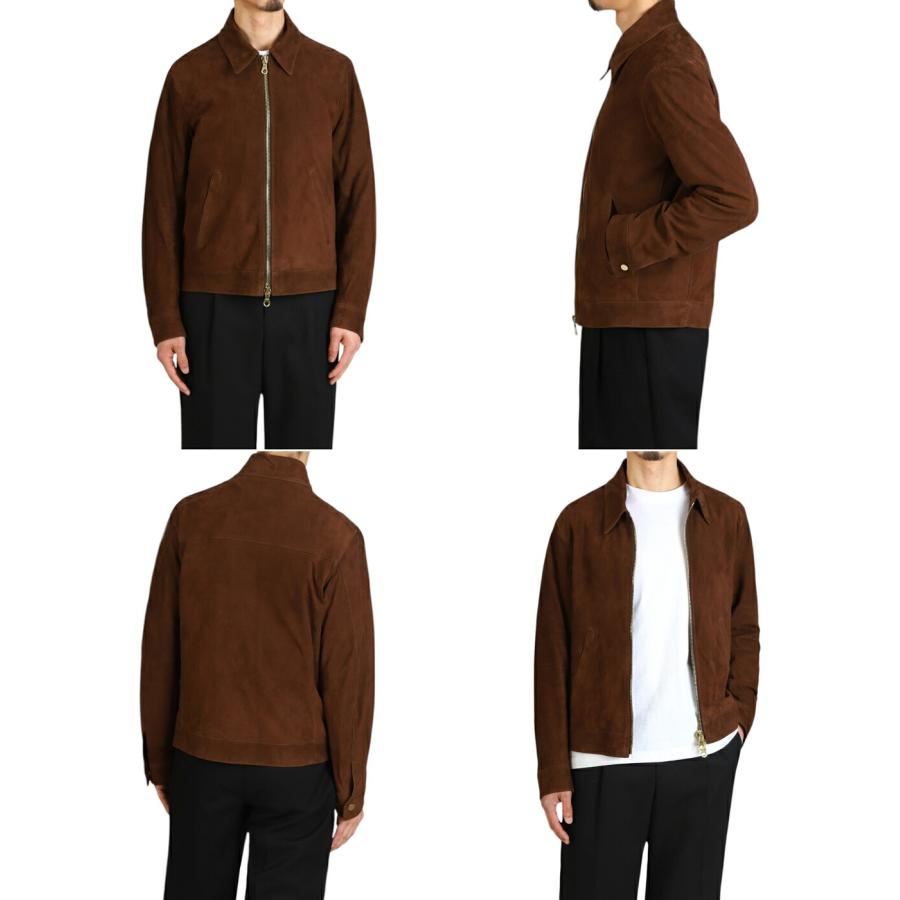 CINQUANTA（チンクワンタ） ： REGULAR COLLAR ZIP BLOUSON CAMOSCIO