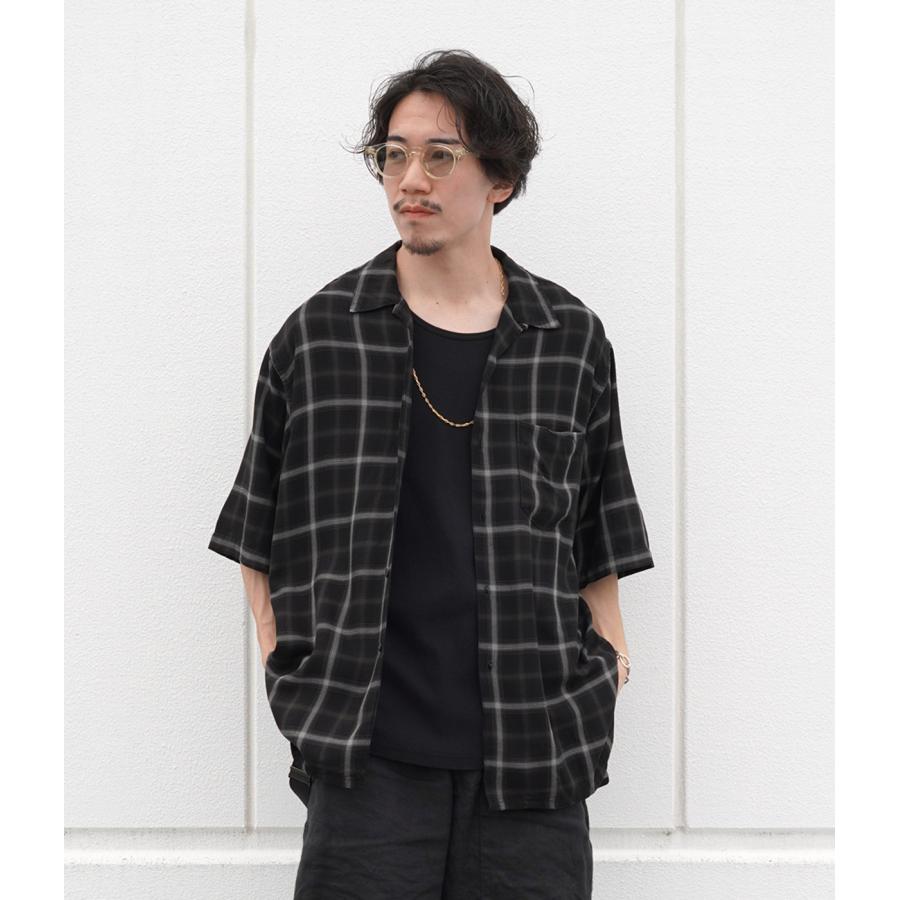 レミレリーフ レーヨンシャツ濃紺M REMI RELIEF NAVY LABEL / レミレリーフ ネイビーレーベル ： レーヨン