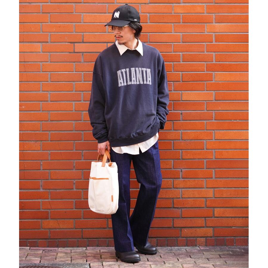 REMI RELIEF（レミ レリーフ） ： 別注 加工裏毛クルー(ATLANTA