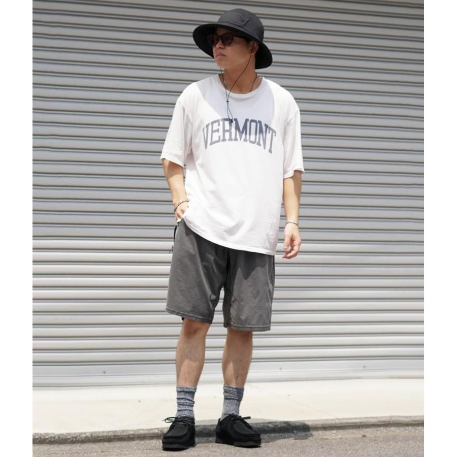 REMI RELIEF NAVY LABEL / レミレリーフ ： 別注 コットンキュプラT