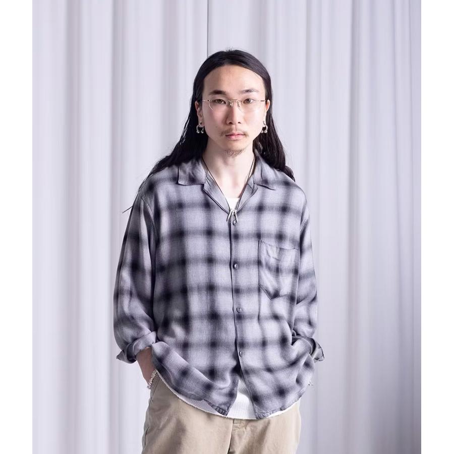 極美品 REMI RELIEF NAVY LABEL オーバーサイズ ネルシャツ REMI RELIEF NAVY LABEL / レミレリーフ ネイビーレーベル