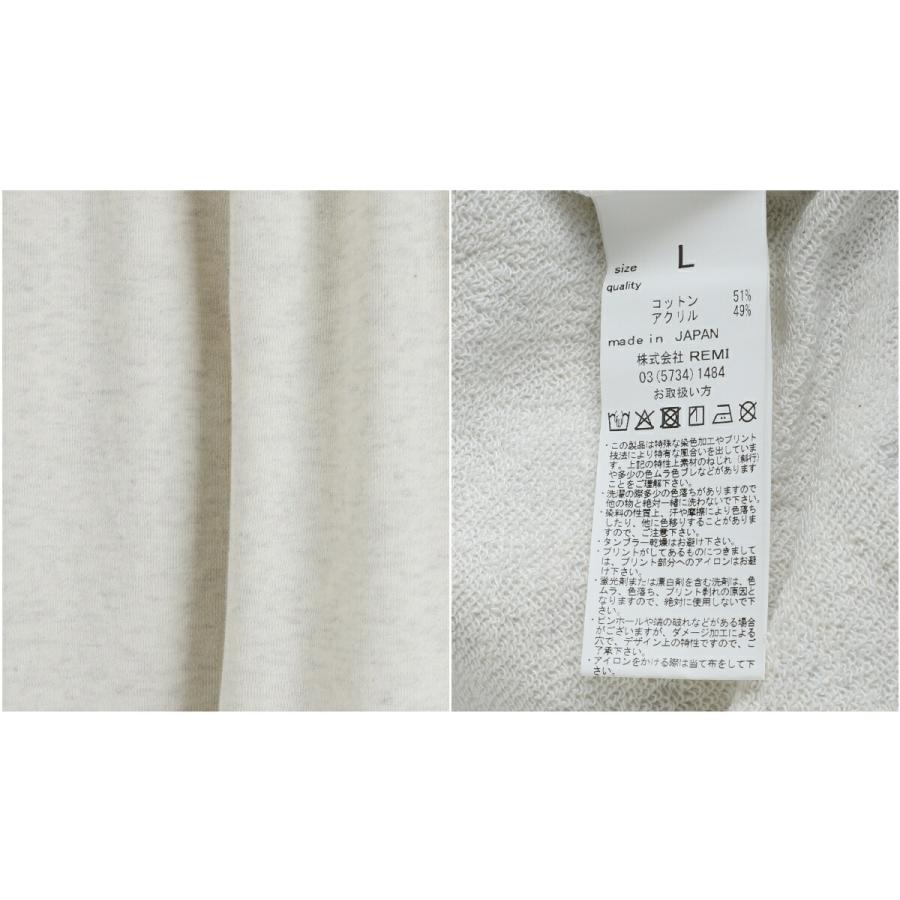 REMI RELIEF NAVY LABEL / レミレリーフ ネイビーレーベル ： 綿