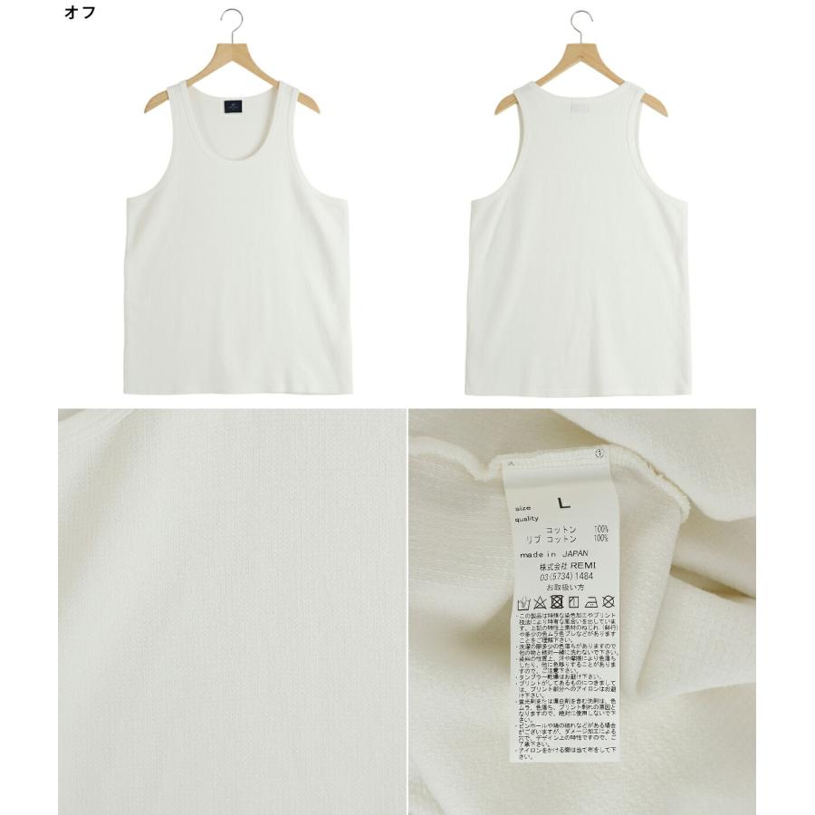 【REMI RELIEF/レミレリーフ】Numbering タンクトップ Wタックタンク | REMI RELIEF NAVY LABEL(レミレリーフ ネイビー