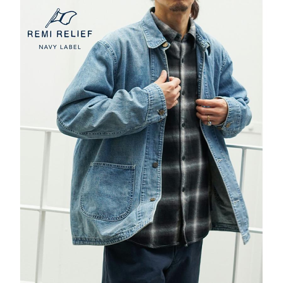 REMI RELIEF NAVY LABEL / レミレリーフ ネイビーレーベル ： 9.5oz
