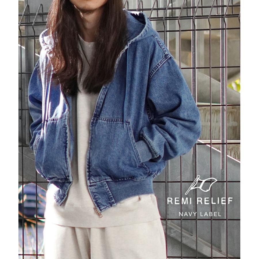 REMI RELIEF NAVY LABEL / レミレリーフ ネイビーレーベル ： デニム