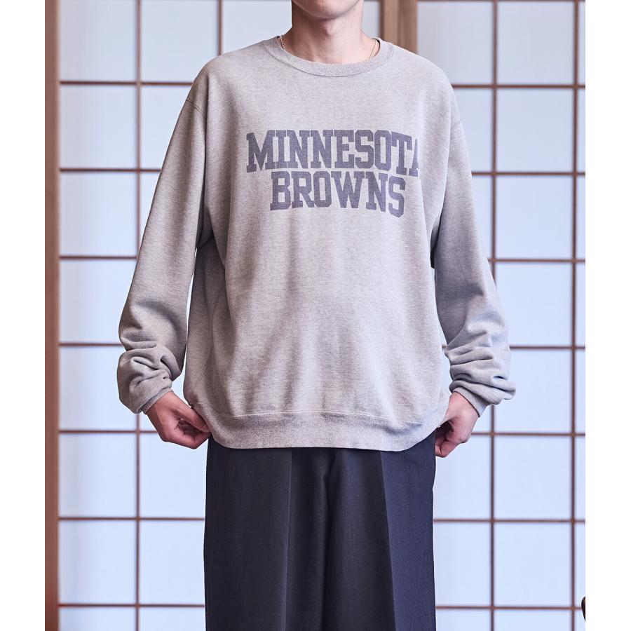 REMI RELIEF（レミ レリーフ） ： 別注 SP加工裏毛クルー(MINNESOTA