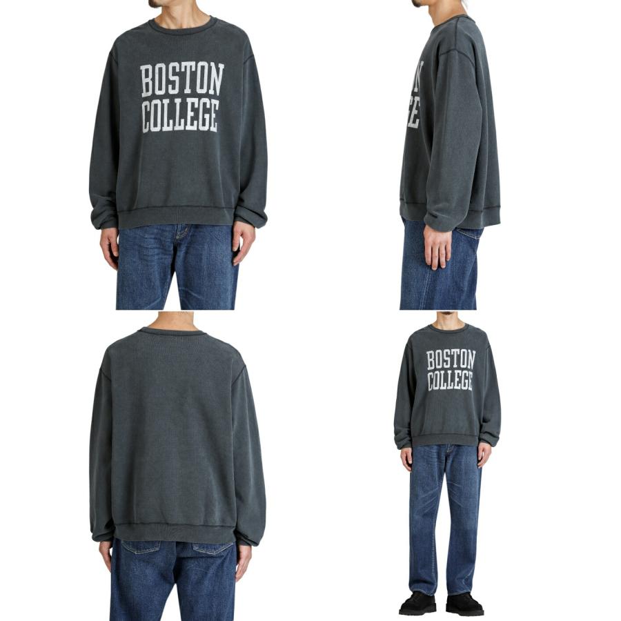 REMI RELIEF（レミ レリーフ） ： 別注 SP加工裏毛クルー(BOSTON