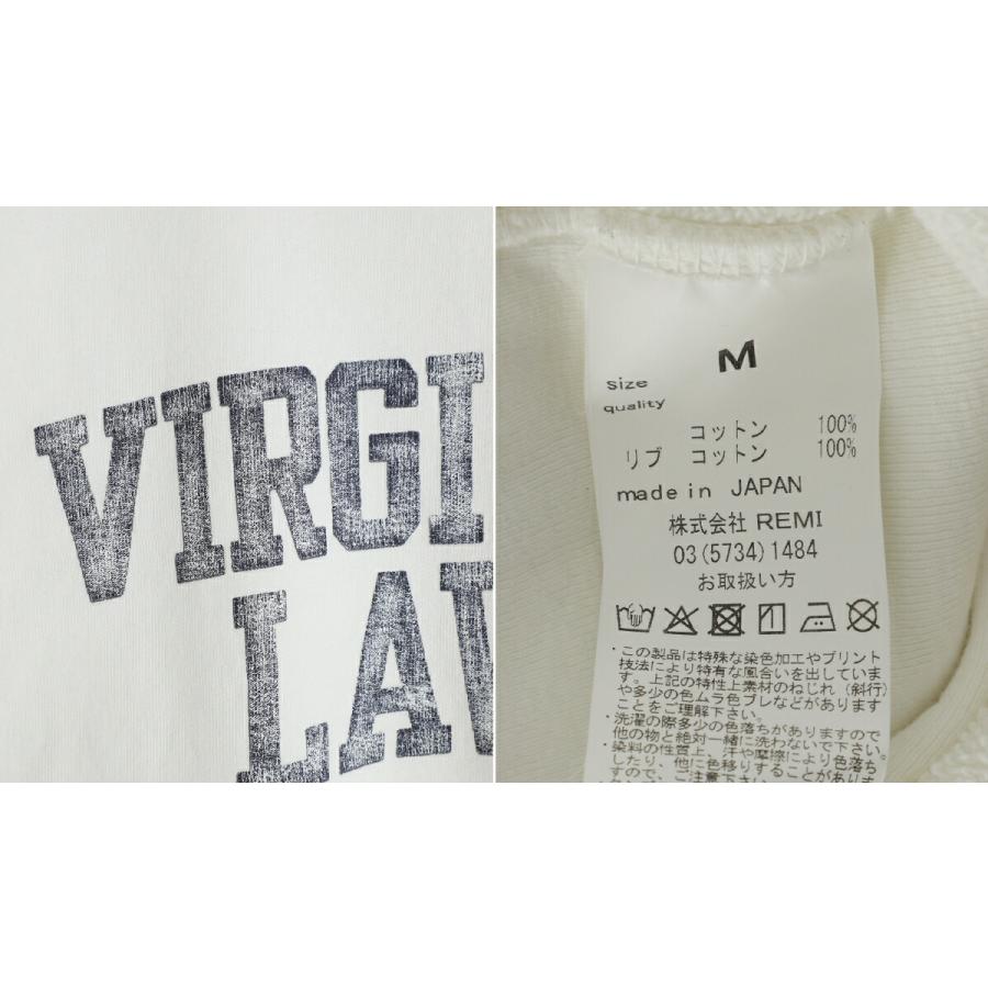 REMI RELIEF / レミレリーフ ： [レディース]NEW SP加工3飛び裏毛クルー(VIRGINIA LAW) / 全2色 ： RN30389072 | REMI RELIEF | 02