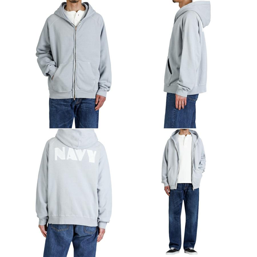 REMI RELIEF NAVY LABEL / レミレリーフ ネイビーレーベル ： NEW SP加工3飛び裏毛ZIPパーカ(NAVY) / 全3色 ： RN30389287AKの画像