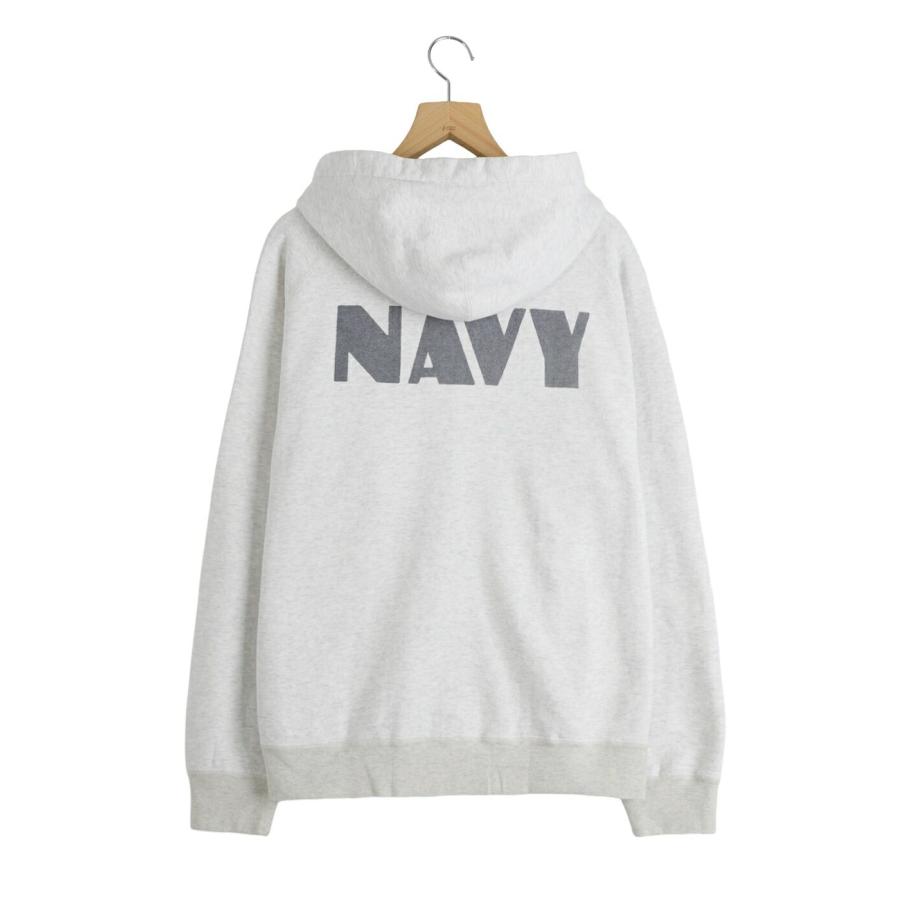 REMI RELIEF NAVY LABEL / レミレリーフ ネイビーレーベル ： NEW SP加工3飛び裏毛ZIPパーカ(NAVY) / 全3色 ： RN30389287AKの画像