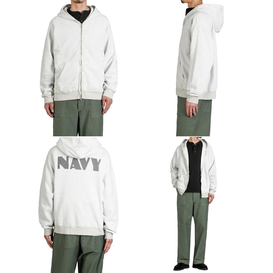 REMI RELIEF NAVY LABEL / レミレリーフ ネイビーレーベル ： NEW SP加工3飛び裏毛ZIPパーカ(NAVY) / 全3色 ： RN30389287AKの画像