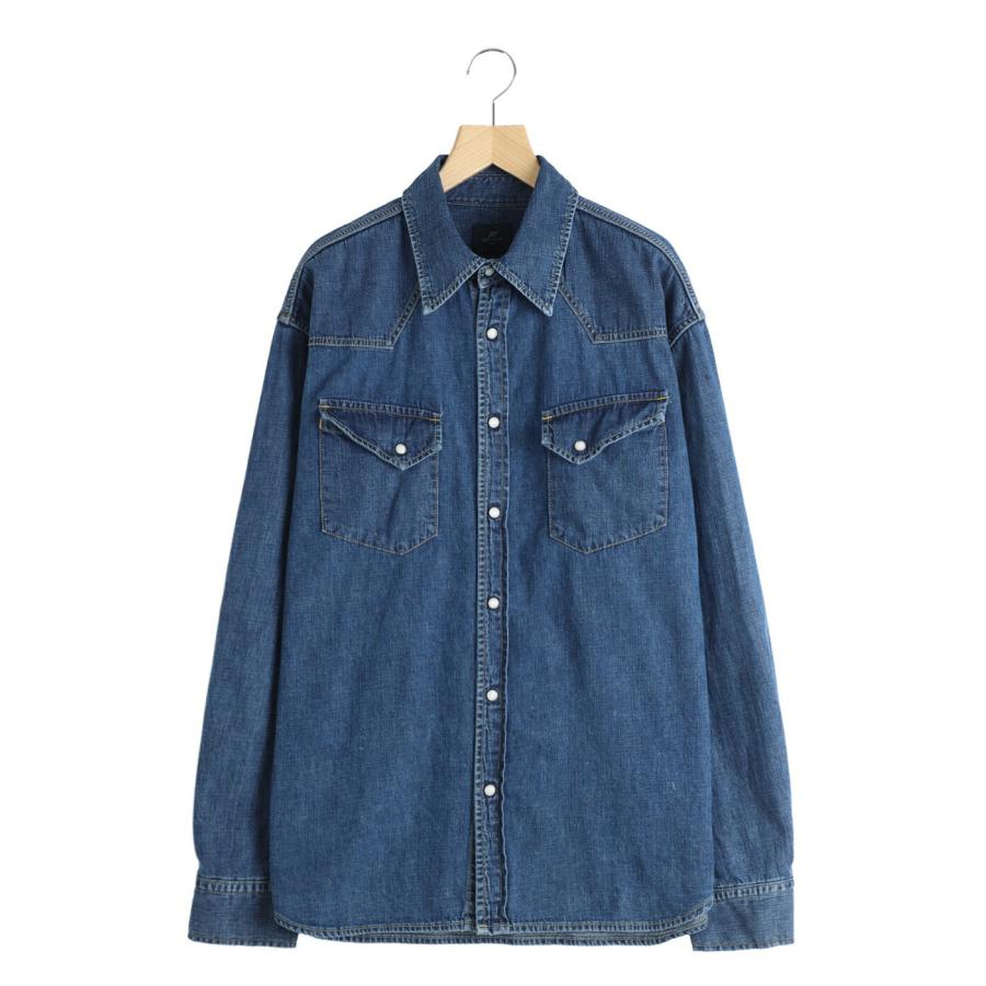 レミレリーフ フラガールデニムウエスタン REMI RELIEF（レミ レリーフ） 8.5oz デニムウエスタンシャツ ノコギリ