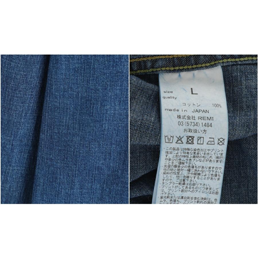 REMI RELIEF NAVY LABEL / レミレリーフ ネイビーレーベル ： デニム