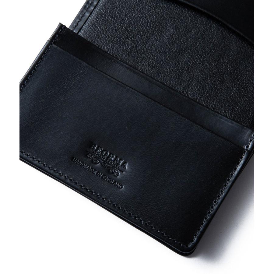 BEORMA LEATHER COMPANY / ベオーマレザーカンパニー ： BRIDLE LEATHER TURNED EDGE GUSSETED CARD / 全2色 ： S0039_4