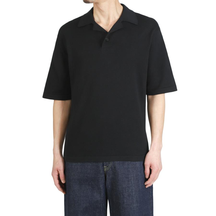 ジョンスメドレー JOHN SMEDLEY 黒 　綿スキッパーポロシャツ メンズ JOHN SMEDLEY（ジョンスメドレー） ポロシャツ JOHN SMEDLEY BELPER
