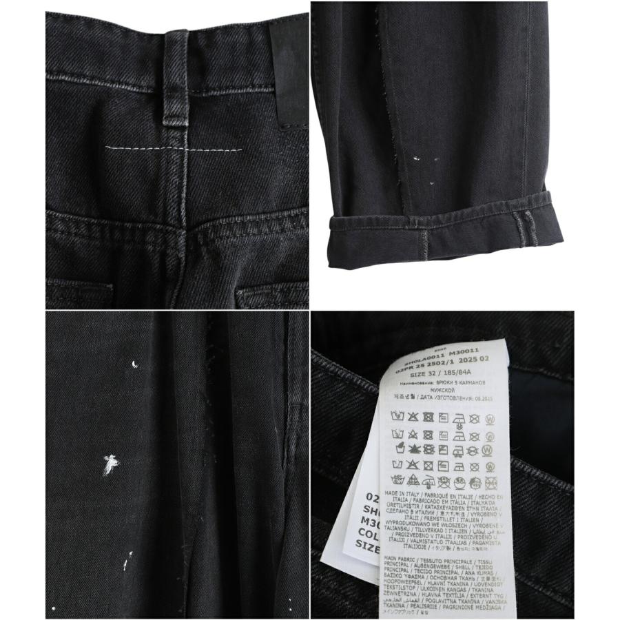 MM6 5 pocket ブラック デニム パンツ 25 メゾンマルジェラ MM6 Maison Margiela（ｴﾑｴﾑｼｯｸｽ ﾒｿﾞﾝ ﾏﾙｼﾞｪﾗ）の「MM6 WOMAN