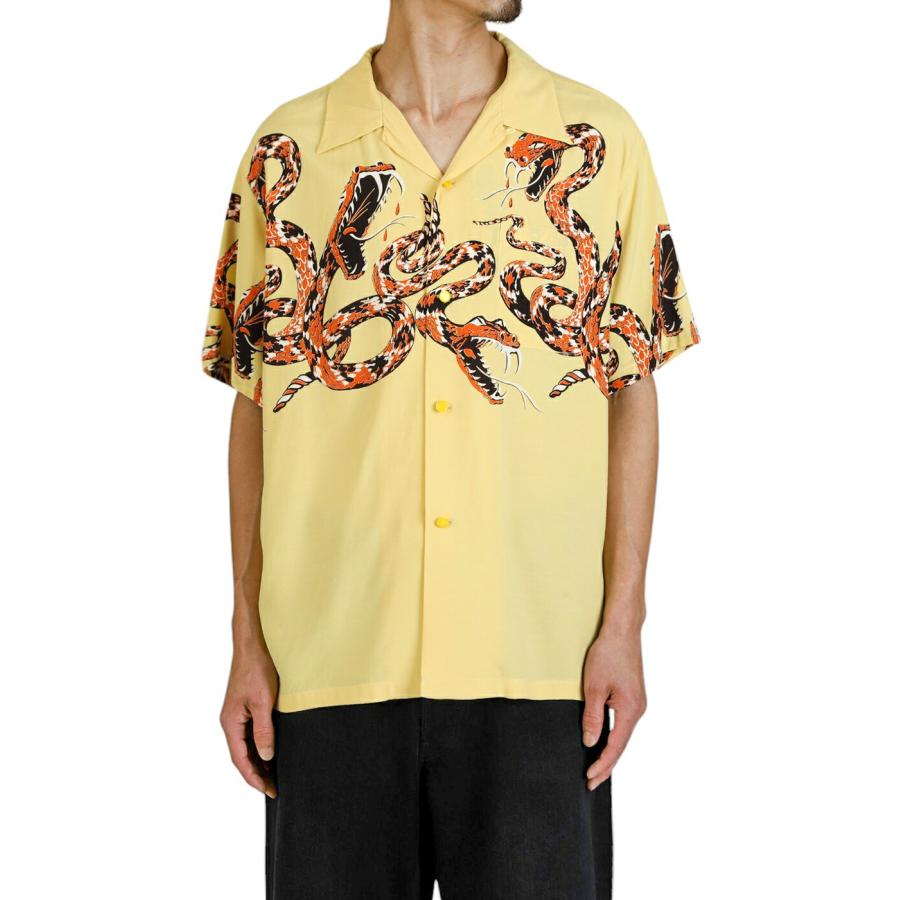STAR OF HOLLYWOOD / スターオブハリウッド ： “RATTLE SNAKE” HIGH DENSITY RAYON S/S OPEN SHIRT / 全2色 ： SH39486 | STAR OF HOLLYWOOD | 04