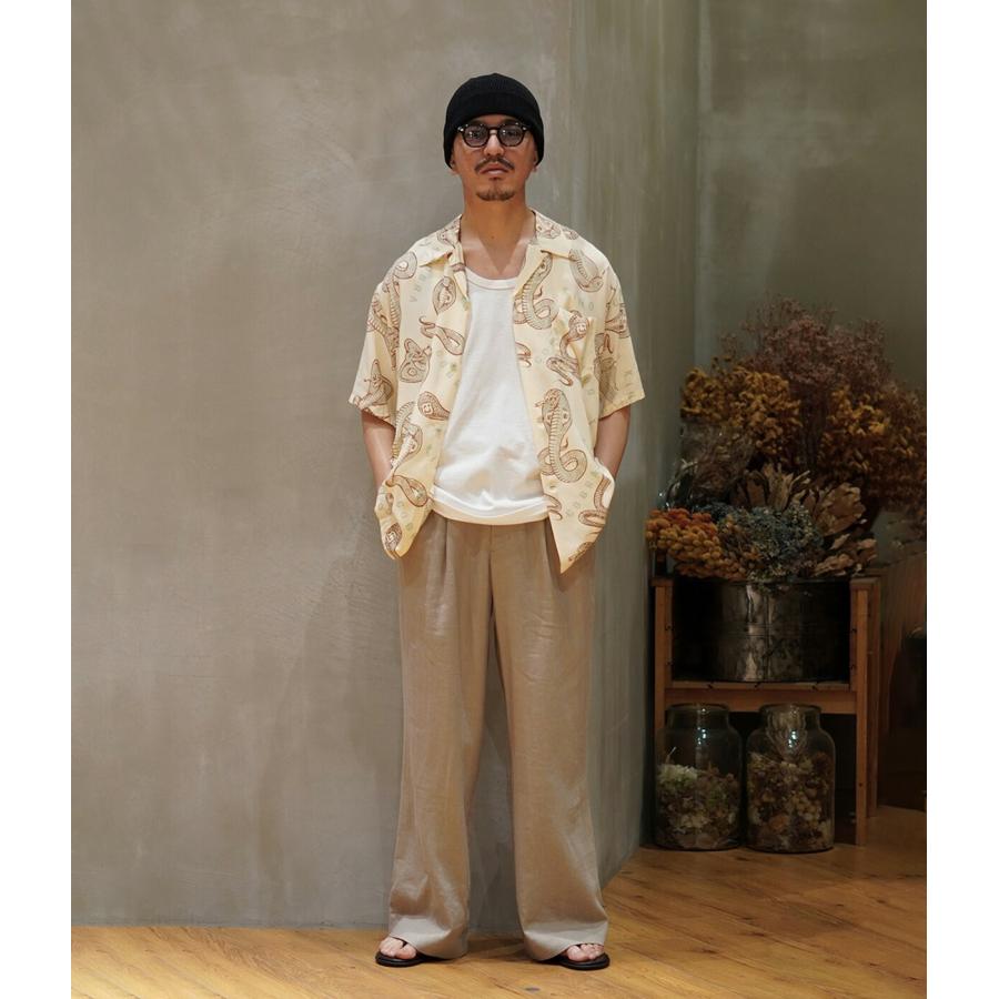 STAR OF HOLLYWOOD / スターオブハリウッド ： “KING COBRA” by VINCE RAY HIGH DENSITY RAYON S/S OPEN SHIRT / 全2色 ： SH39488 | STAR OF HOLLYWOOD | 08