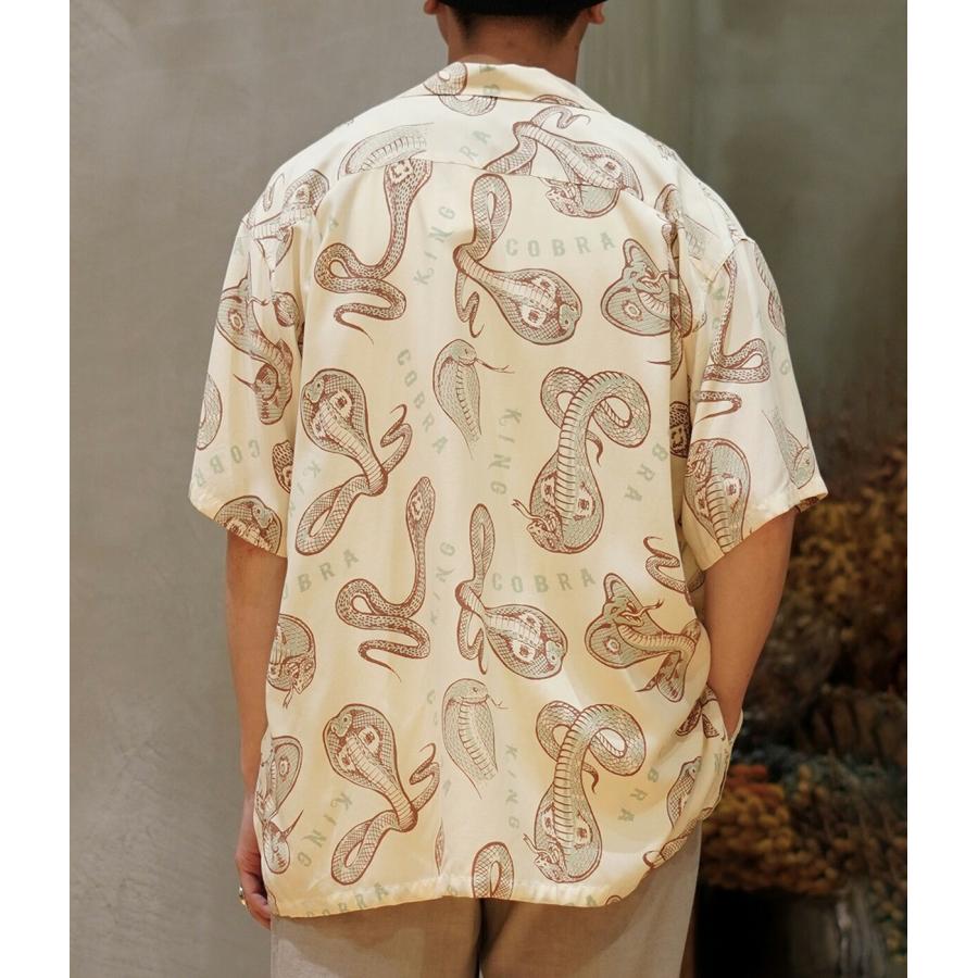 STAR OF HOLLYWOOD / スターオブハリウッド ： “KING COBRA” by VINCE RAY HIGH DENSITY RAYON S/S OPEN SHIRT / 全2色 ： SH39488 | STAR OF HOLLYWOOD | 10