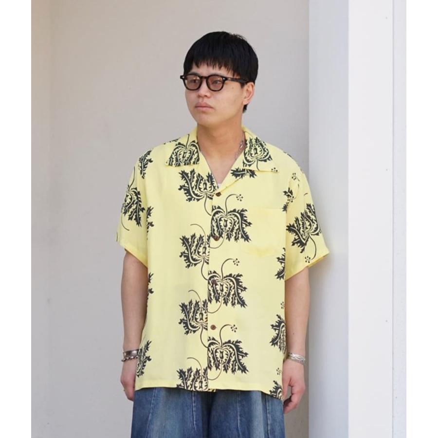 SUN SURF / サンサーフ ： “CORAL HIBICUS“ S/S RAYON HAWAIIAN SHIRT