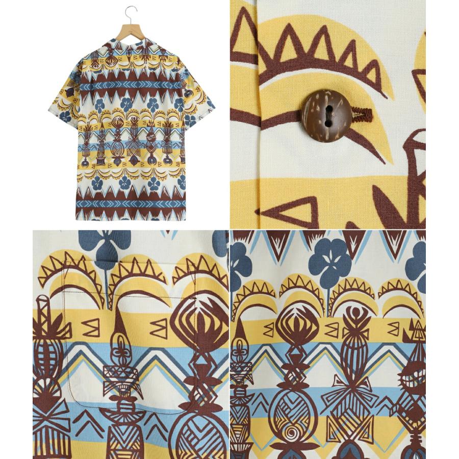 SUN SURF / サンサーフ ： “TROPICAL WOODCUT” COTTON BROAD S/S OPEN SHIRT ： SS39504 | SUN SURF | 02