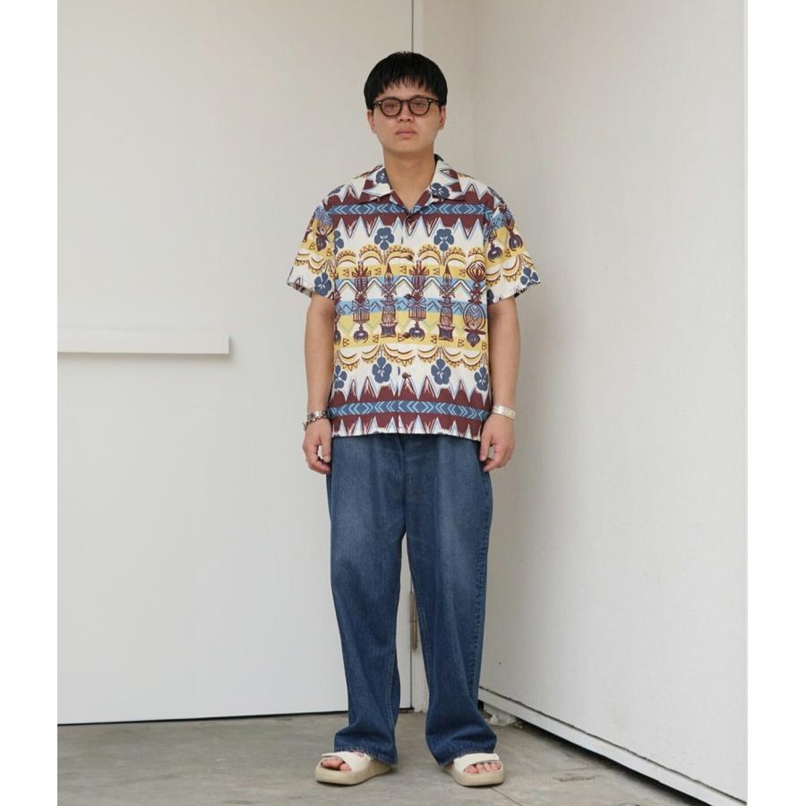SUN SURF / サンサーフ ： “TROPICAL WOODCUT” COTTON BROAD S/S OPEN SHIRT ： SS39504 | SUN SURF | 06