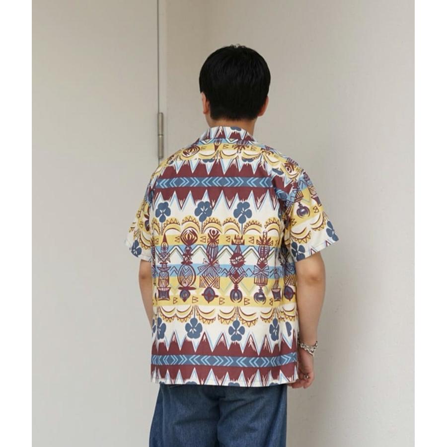 SUN SURF / サンサーフ ： “TROPICAL WOODCUT” COTTON BROAD S/S OPEN SHIRT ： SS39504 | SUN SURF | 07