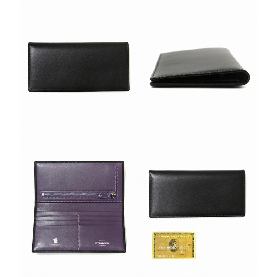 ETTINGER / エッティンガー ： LONG WALLET WITH ZIP BLK/PPL ： ST953A | ETTINGER | 01