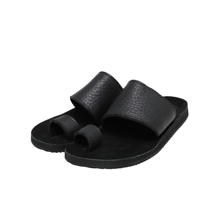 靴 The Sandalman Toe Loop Slide Slip Women's Toe Loop Slip On Slide Sandals, Denim Color Flat