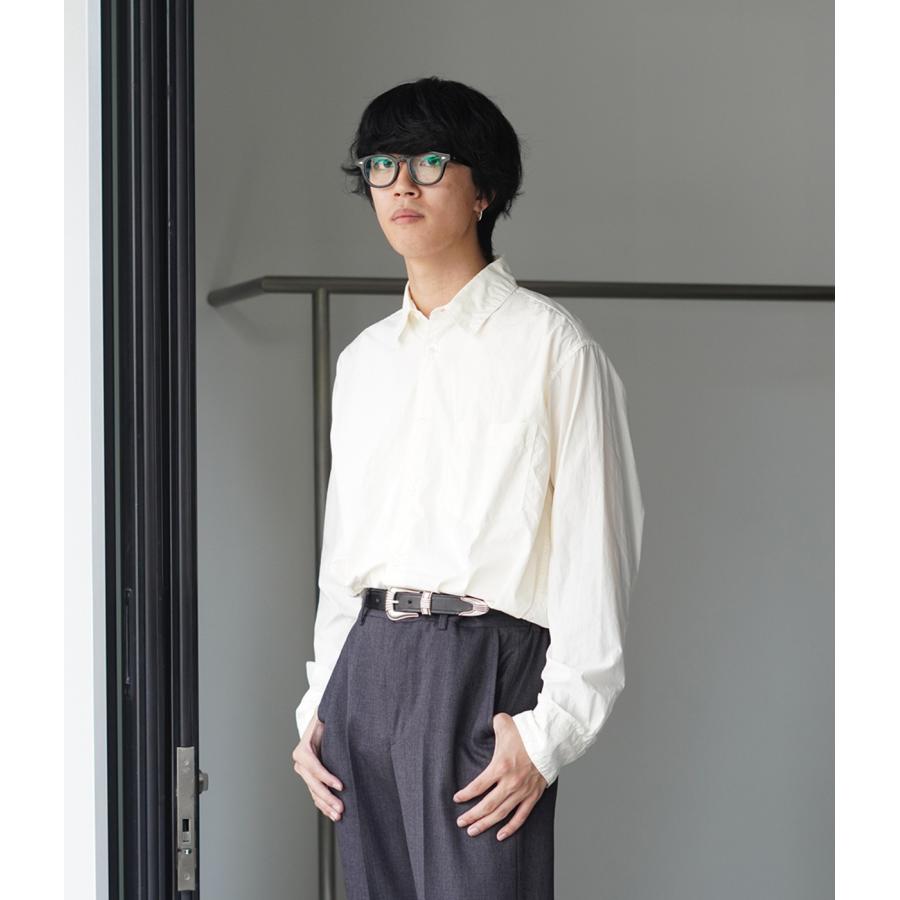 TORY LEATHER（トリーレザー） ： NICKEL 3-PIECE SILVER BUCKLE