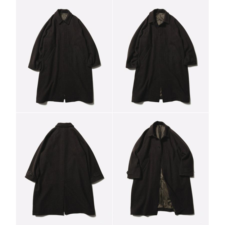 Unlikely / アンライクリー ： Balmacaan Coat Nep Tweed U25F-19-0001