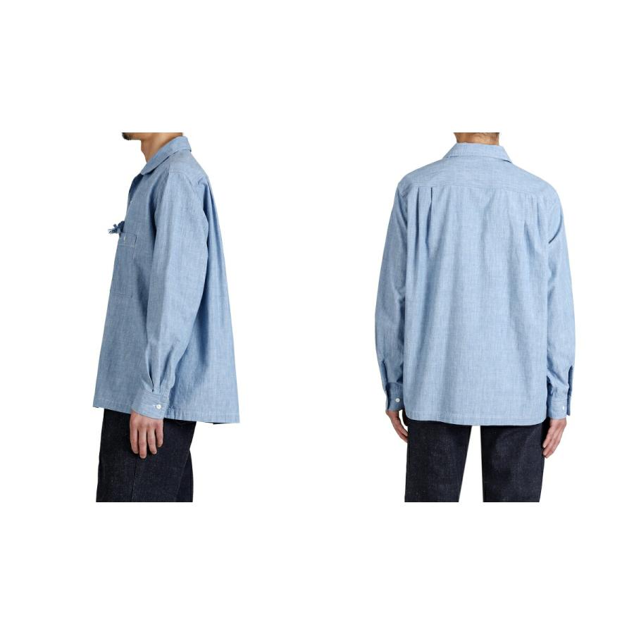 Unlikely / アンライクリー ： Unlikely Open Collar Chambray with Flower ： U26S-11-0003の画像