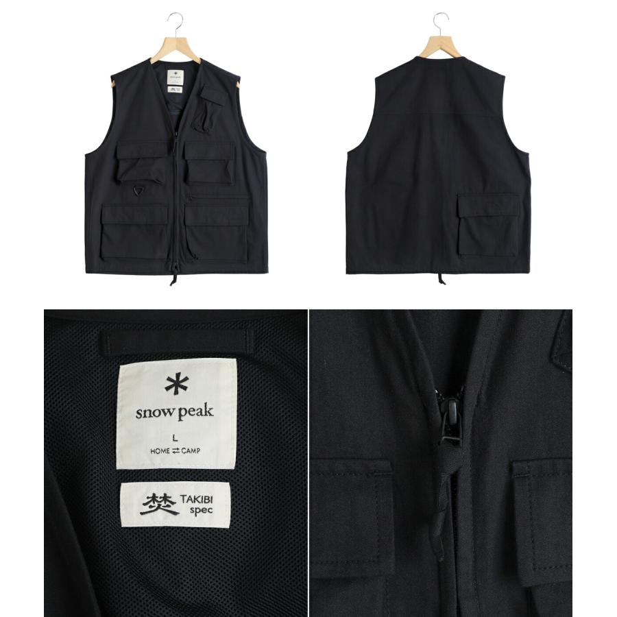 snow peak（スノーピーク） ： TAKIBI Herringbone Vest ： VT-26SU003