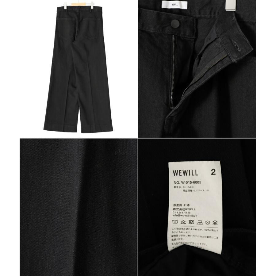 WEWILL / ウィーウィル：WW DENIM SLACKS 3（L） WEWILL】ウィーウィル WW DENIM SLACKS BLACK ラングラー デニム