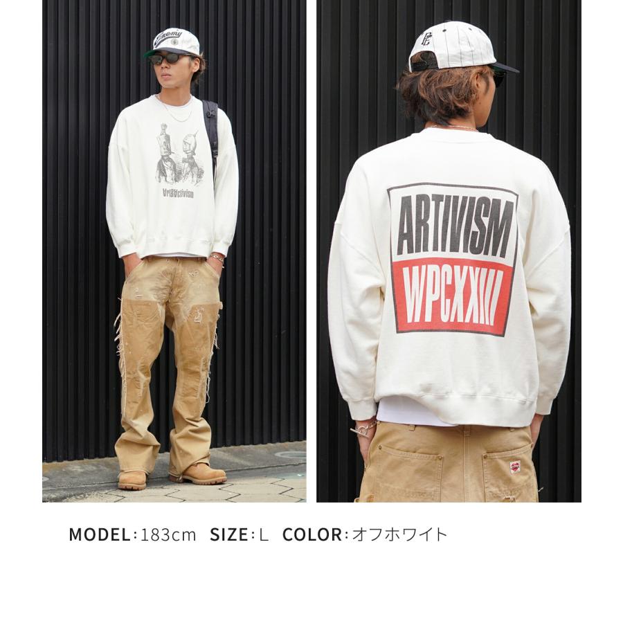 WP / ダブリューピー ： ARTIVISM HEADS CREWNECK SWEAT ： WP14-CS01 | WP | 01