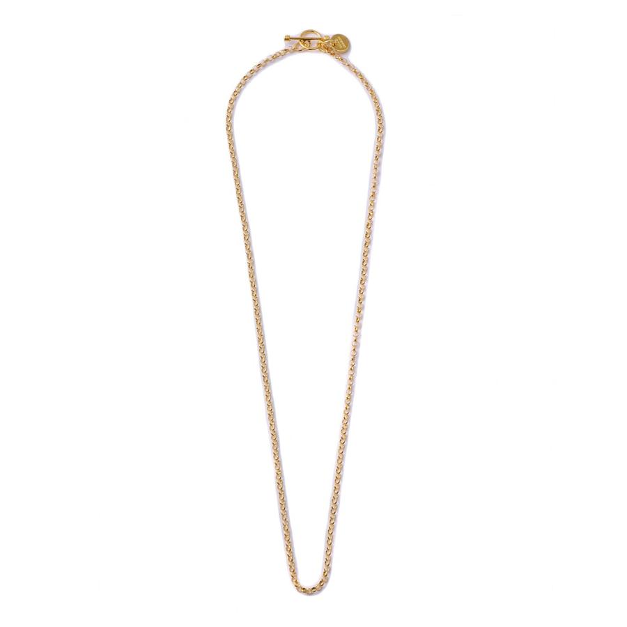 XOLO XOLO JEWELRY / ショロ ジュエリー ： Round link necklace 24K