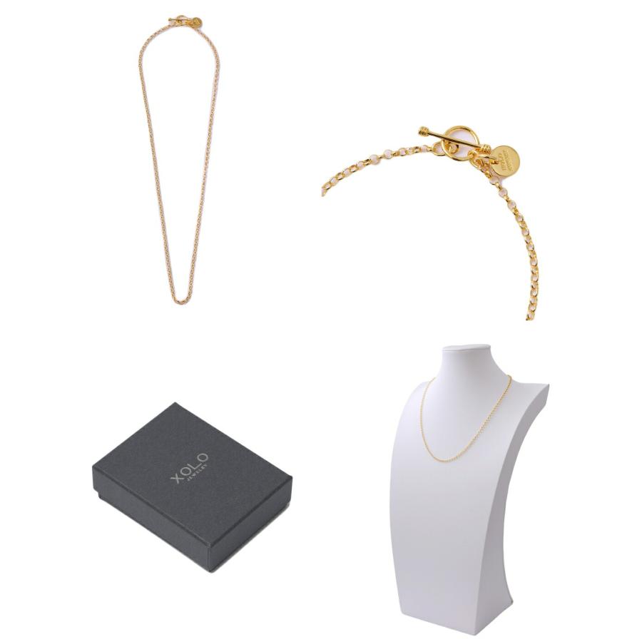 XOLO XOLO JEWELRY / ショロ ジュエリー ： Round link necklace 24K
