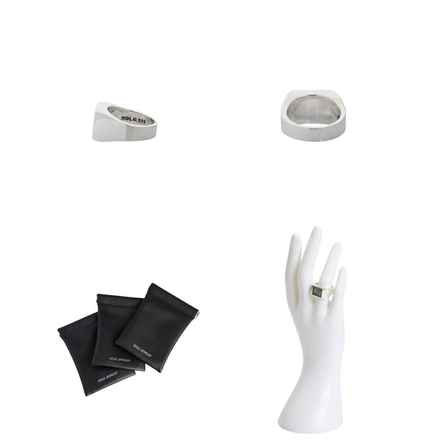 XOLO XOLO JEWELRY / ショロ ジュエリー ： Signet Ring with Steel