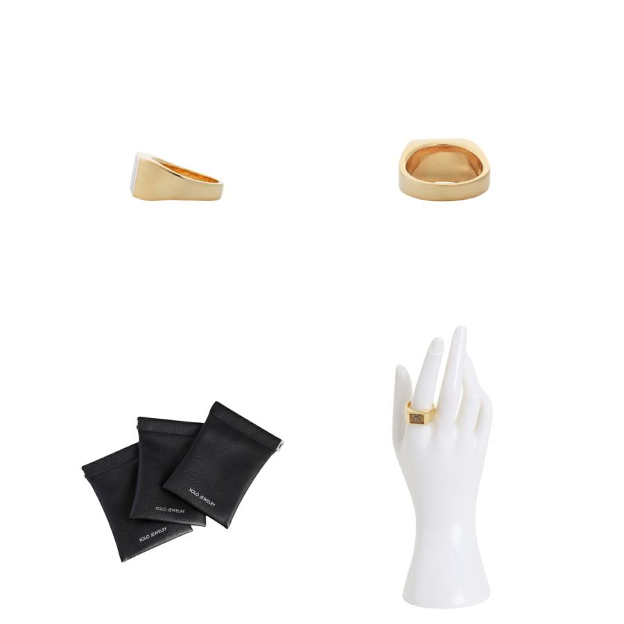 XOLO XOLO JEWELRY / ショロ ジュエリー ： Signet Ring with Golden